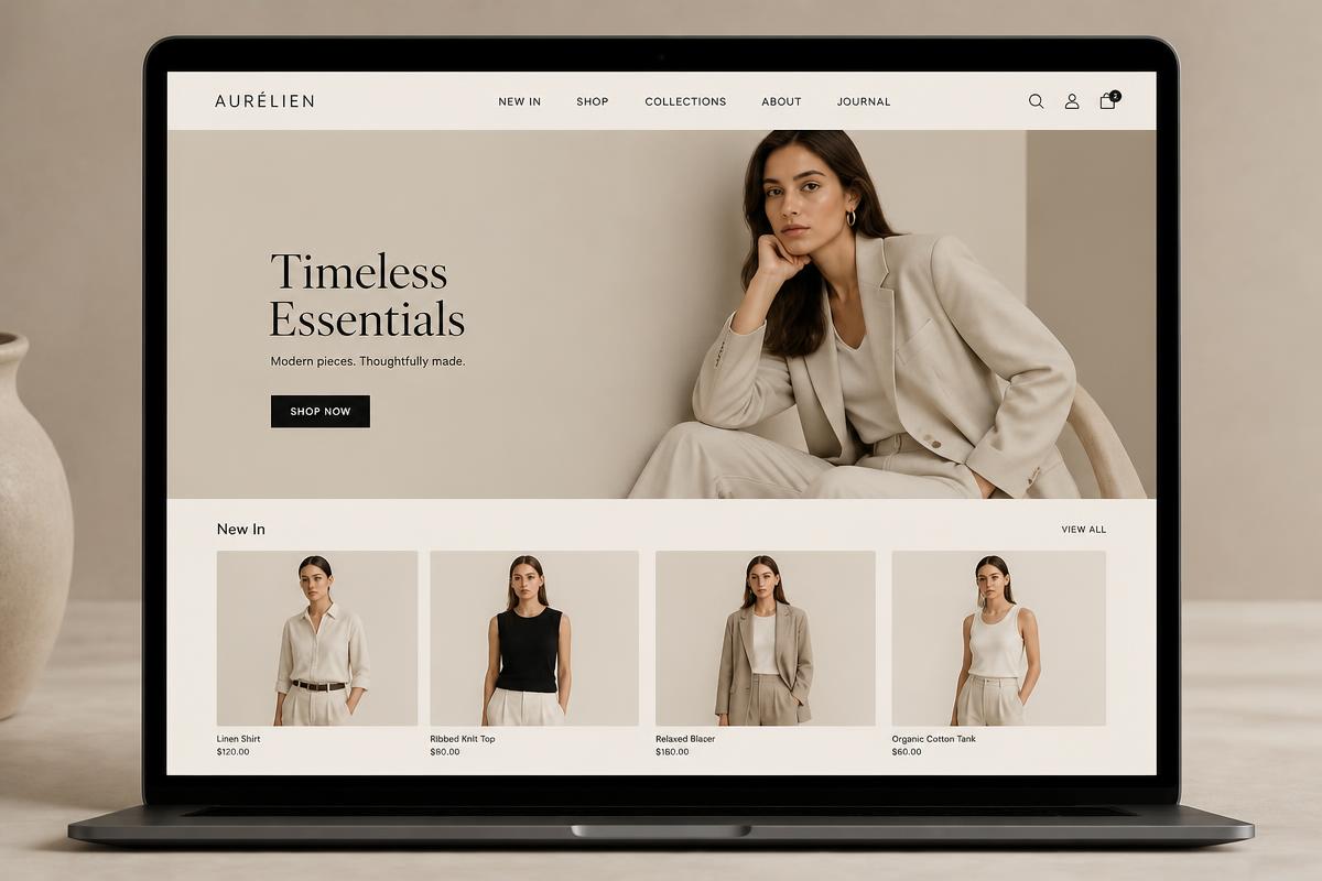 Aurélien website designed by Reimoo